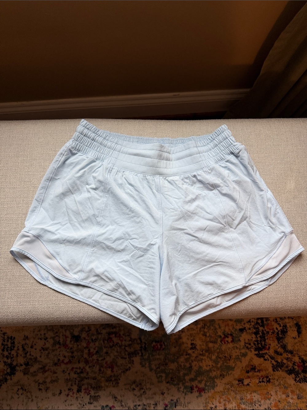 lululemon Hotty Hot High-Rise Lined Short 4" Athletic Shorts Blue Size 6